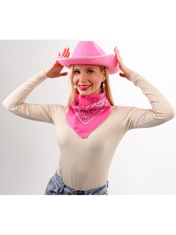 Карнавальный набор «Розовые мечты»: шляпа, очки, бандана, серьги