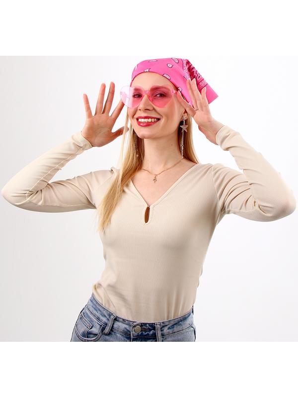 Карнавальный набор «Розовые мечты»: шляпа, очки, бандана, серьги