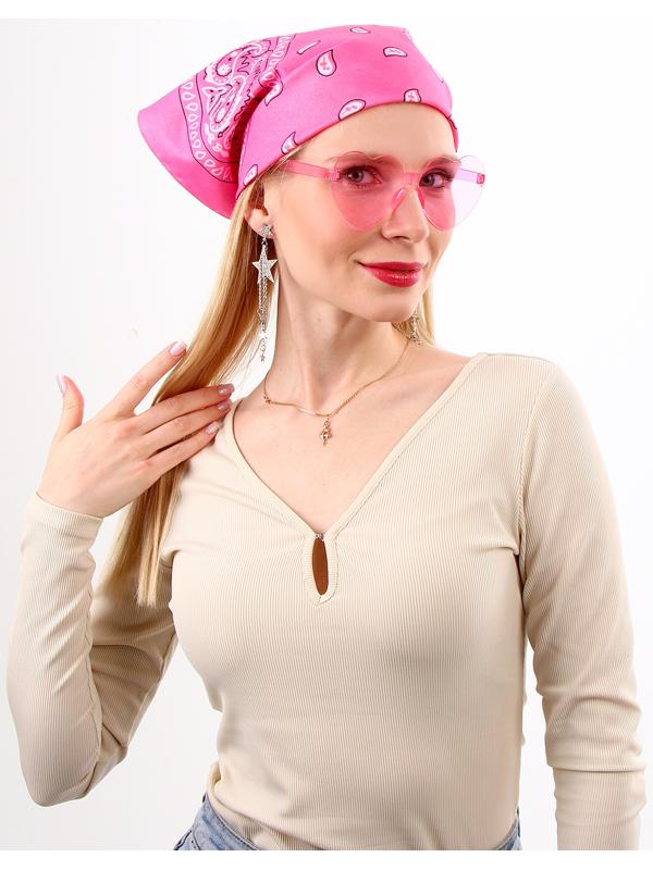 Карнавальный набор «Розовые мечты»: шляпа, очки, бандана, серьги