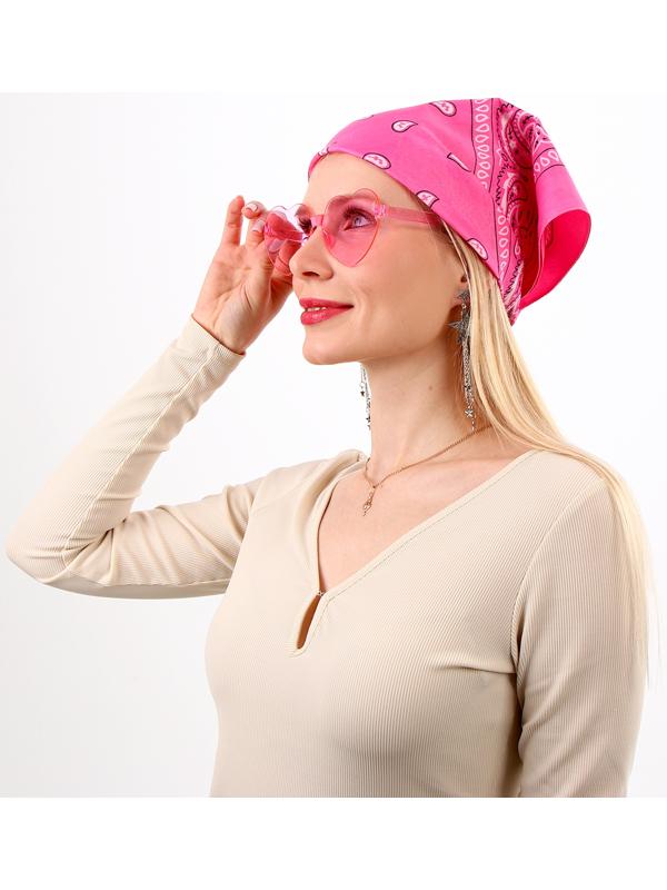 Карнавальный набор «Розовые мечты»: шляпа, очки, бандана, серьги