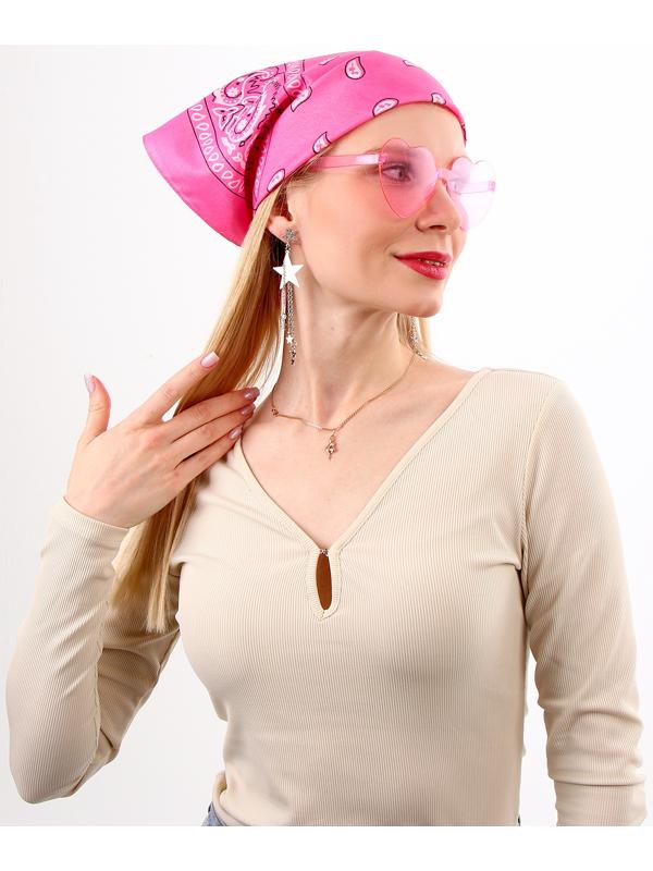 Карнавальный набор «Розовые мечты»: шляпа, очки, бандана, серьги