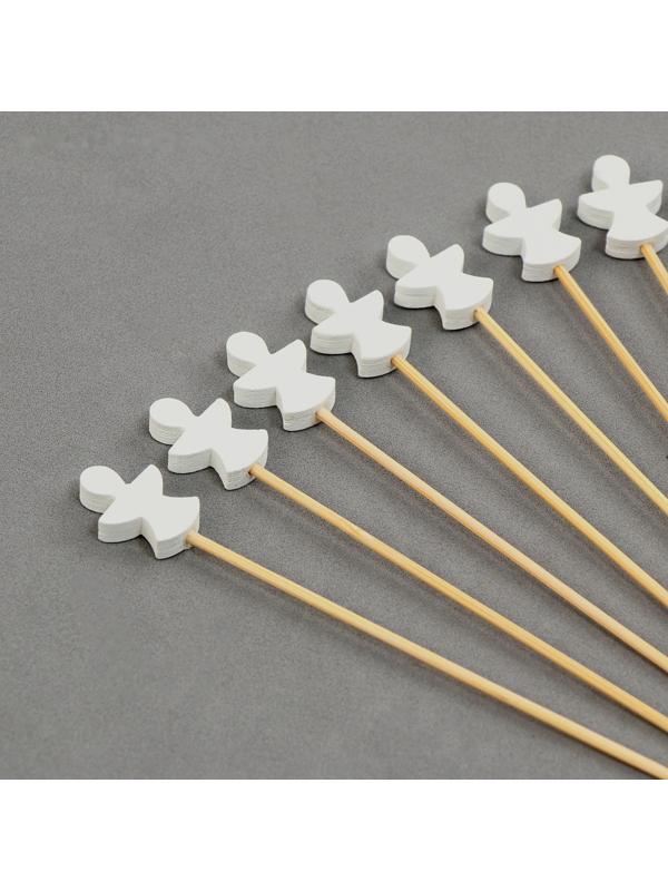 Шпажки деревянные «Ангелочек», 12 см, набор 12 шт.