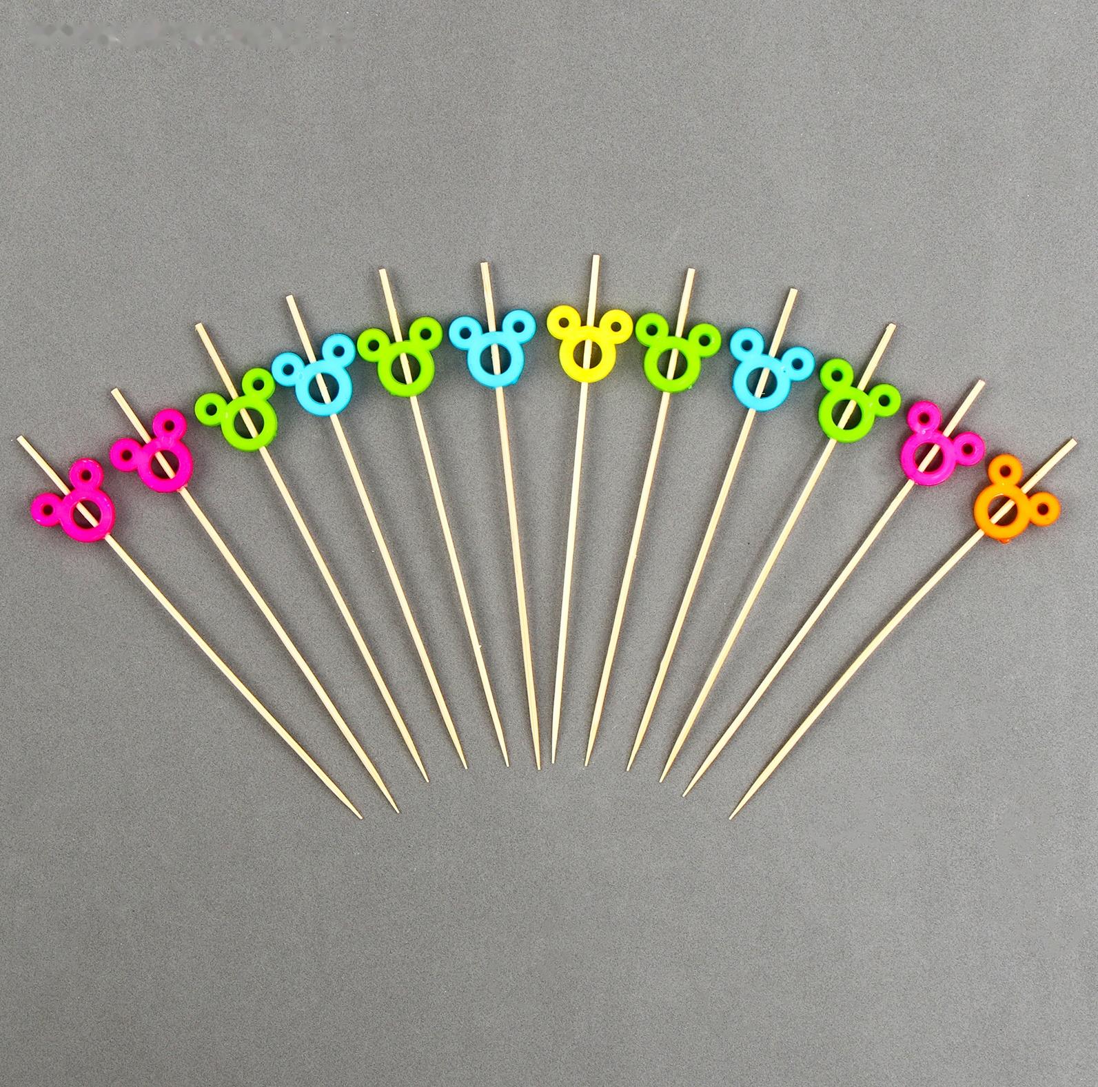 Шпажки деревянные «Мышонок», 12 см, набор 12 шт.