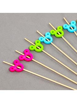 Шпажки деревянные «Мышонок», 12 см, набор 12 шт.