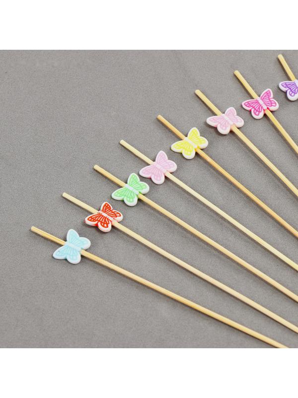 Шпажки деревянные «Бабочки», 12 см, набор 12 шт.