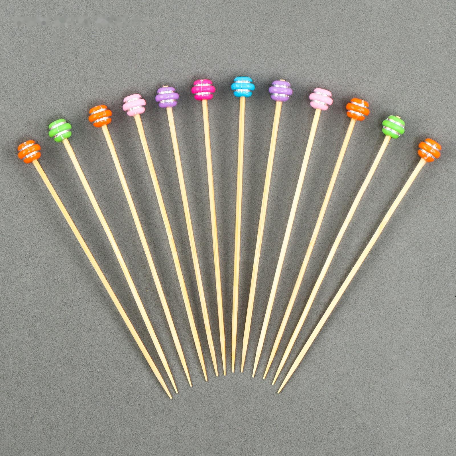 Шпажки деревянные «Сладости», 12 см, набор 12 шт.