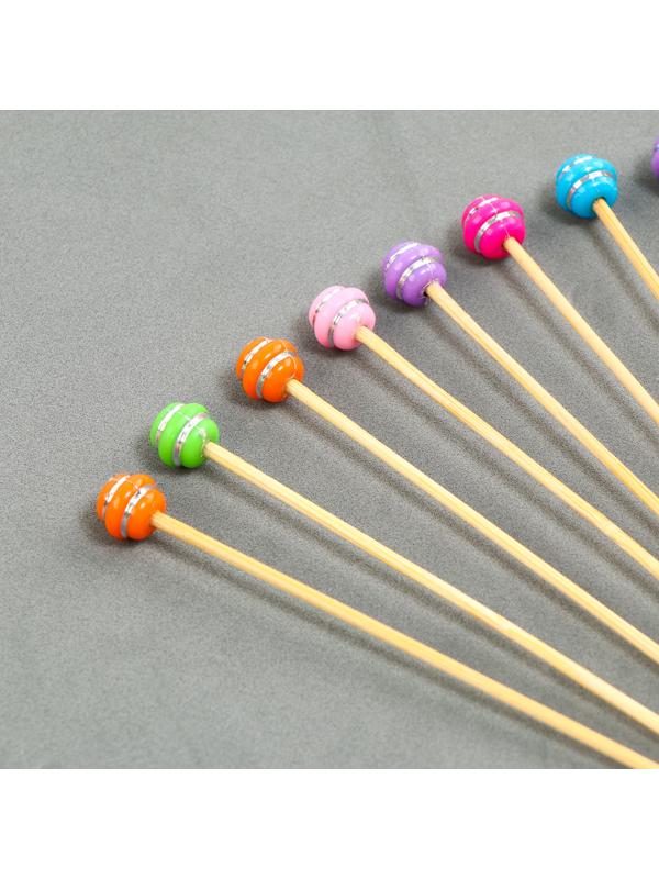 Шпажки деревянные «Сладости», 12 см, набор 12 шт.