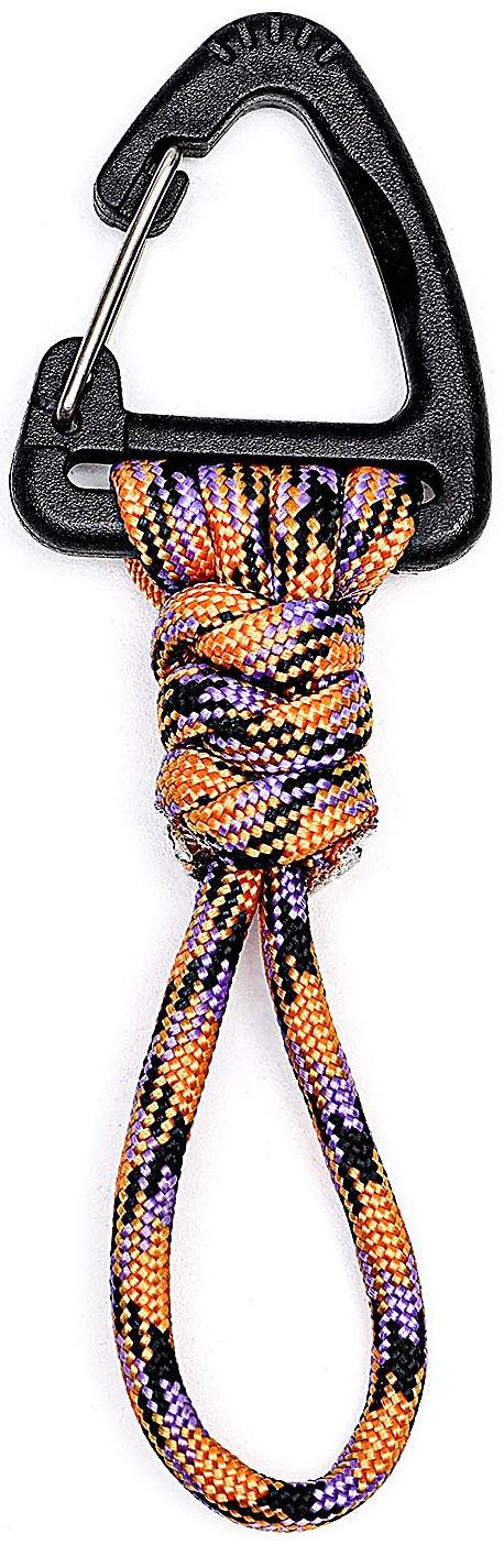 Карабин туристический, с паракордом, 18 см