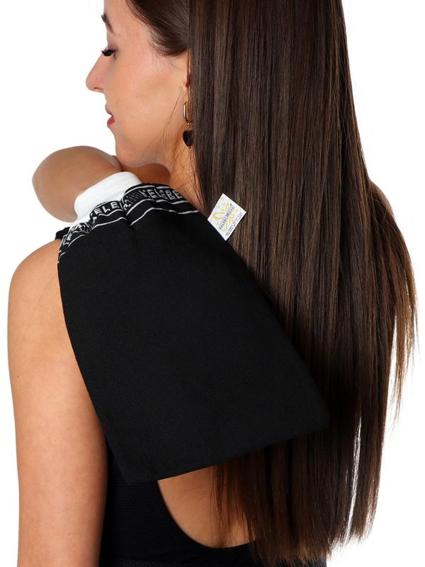 Рукавица Кесе KELEBEK средней жесткости, черная с эластичной манжетой, Османская, тип 163-L   962722