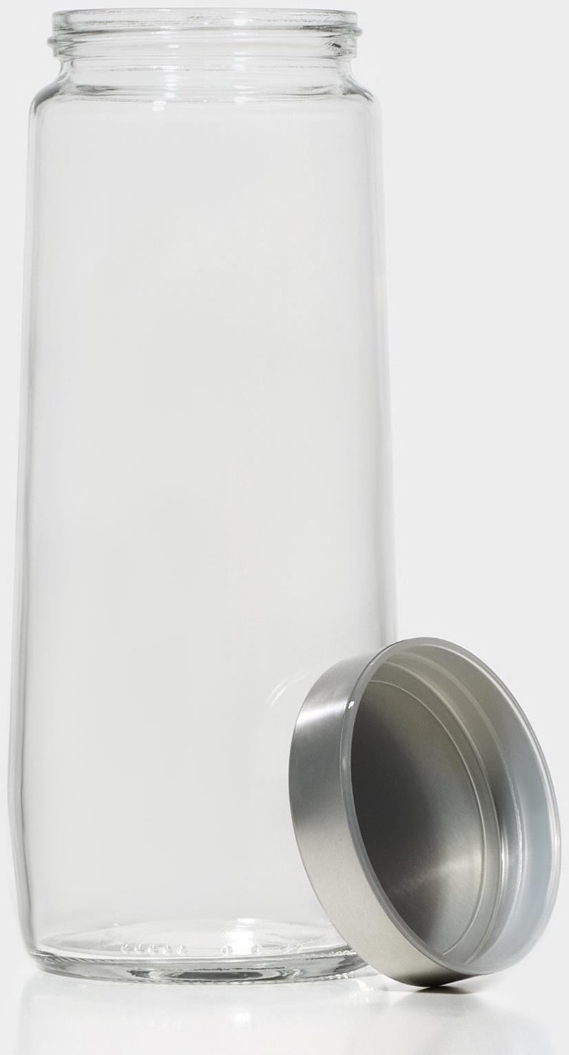 Банка для сыпучих продуктов с металлической крышкой 