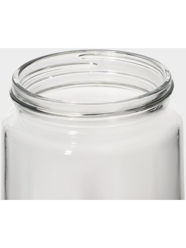 Банка для сыпучих продуктов с металлической крышкой 