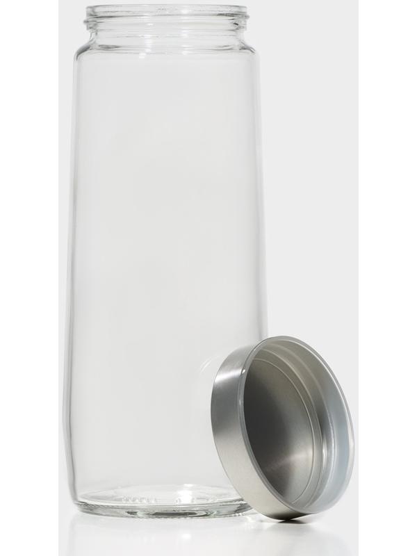 Банка для сыпучих продуктов с металлической крышкой 