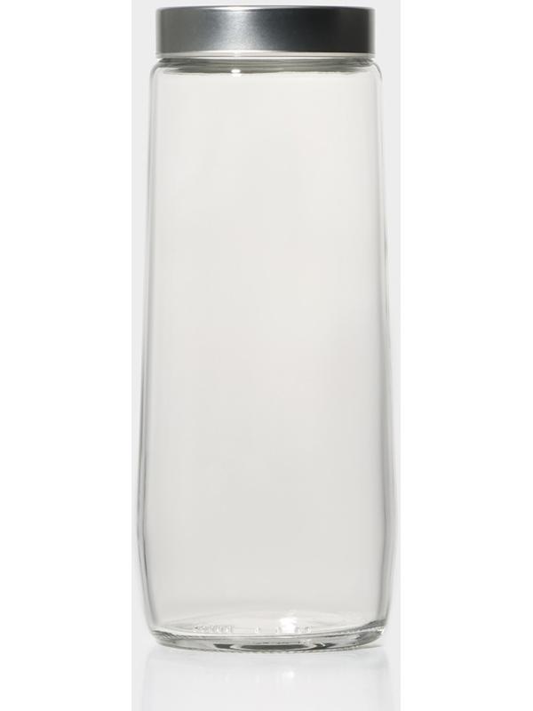 Банка для сыпучих продуктов с металлической крышкой 