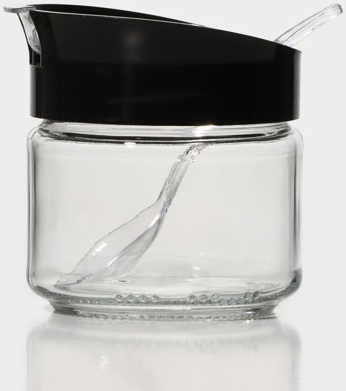 Банка для сыпучих продуктов с ложкой 