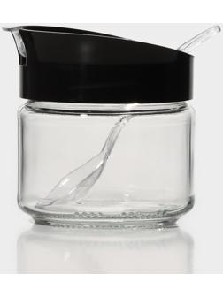 Банка для сыпучих продуктов с ложкой 