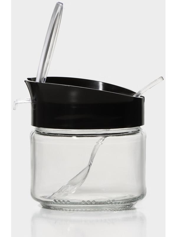 Банка для сыпучих продуктов с ложкой 
