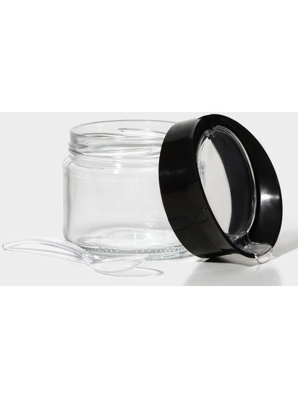 Банка для сыпучих продуктов с ложкой 