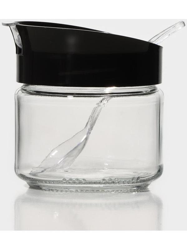 Банка для сыпучих продуктов с ложкой 