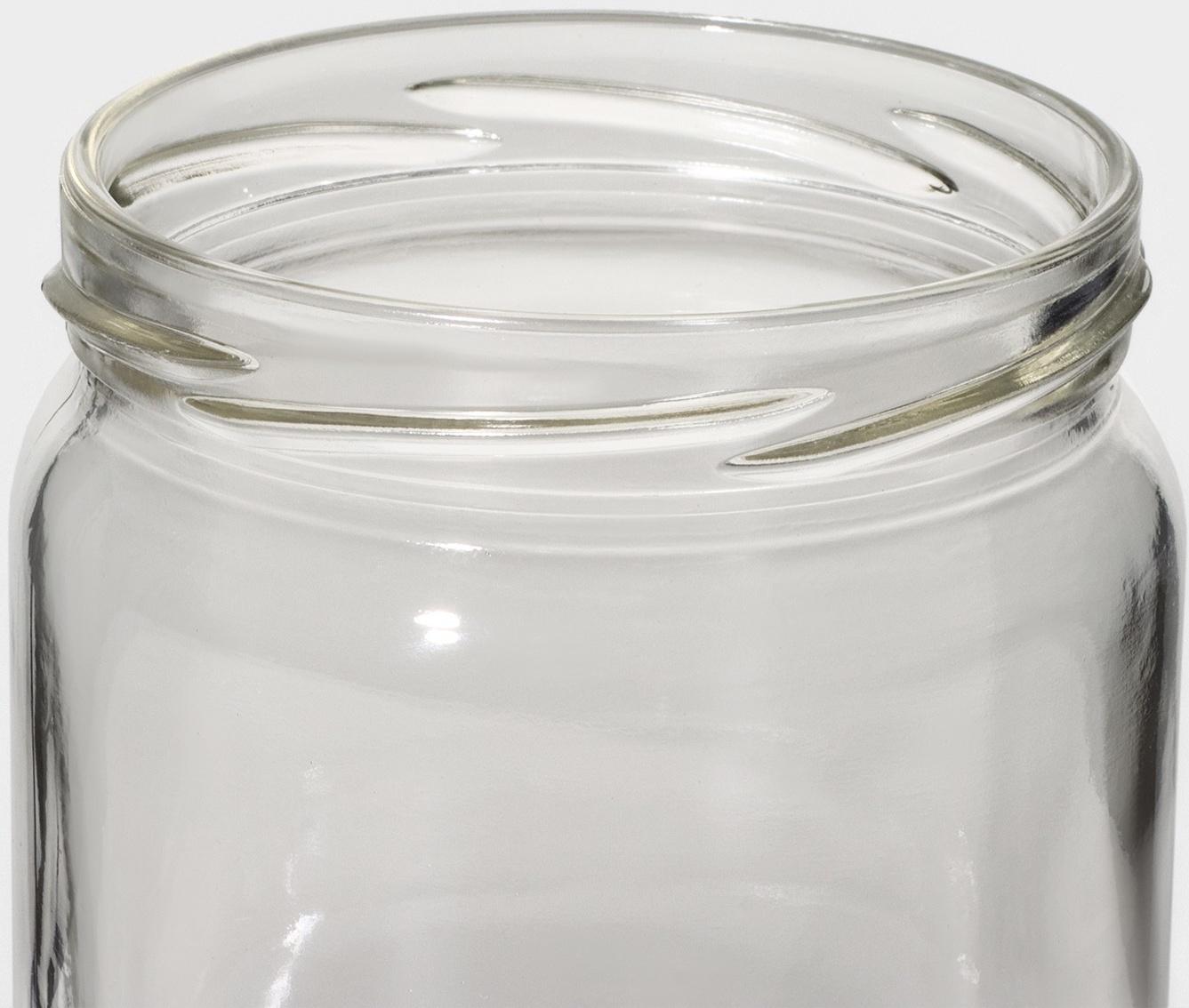 Банка для сыпучих продуктов с металлической крышкой 