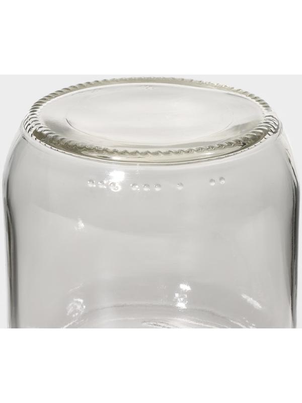 Банка для сыпучих продуктов с металлической крышкой 