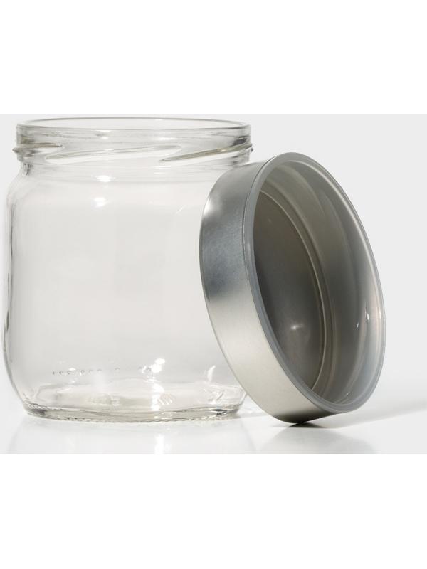 Банка для сыпучих продуктов с металлической крышкой 