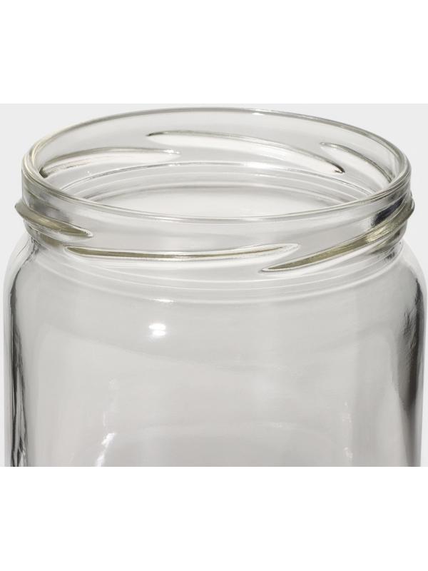 Банка для сыпучих продуктов с металлической крышкой 