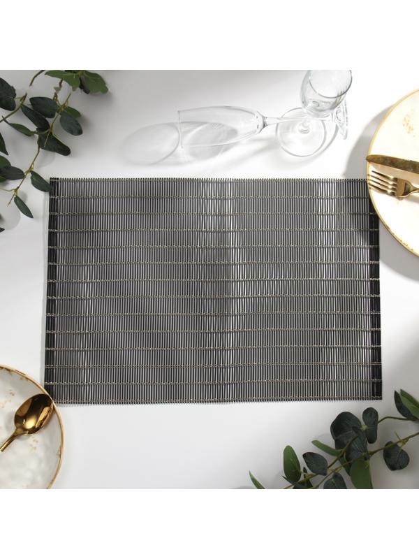 Салфетка на стол Доляна, цв.черное золото, 45*30см