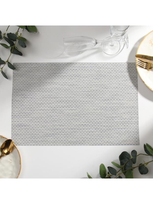 Салфетка на стол Доляна, цв.серый, 45*30см