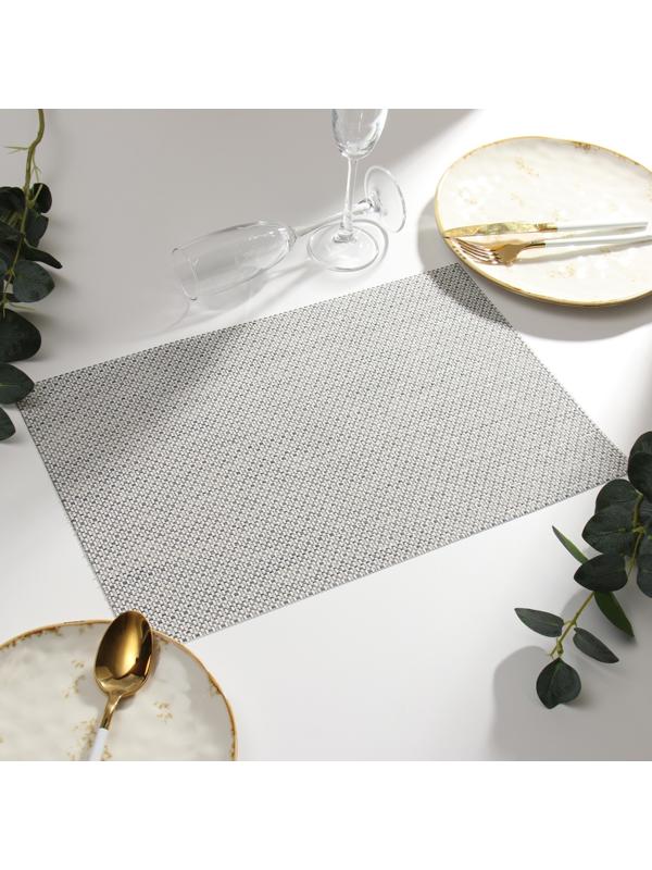 Салфетка на стол Доляна, цв.серый, 45*30см