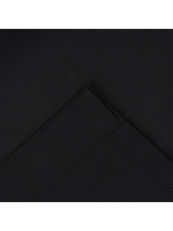 Штора портьерная Этель 250*265 см, цв.черный, блэкаут, пл. 240 г/м2