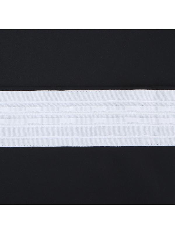 Штора портьерная Этель 270*300 см, цв.черный, блэкаут, пл. 240 г/м2