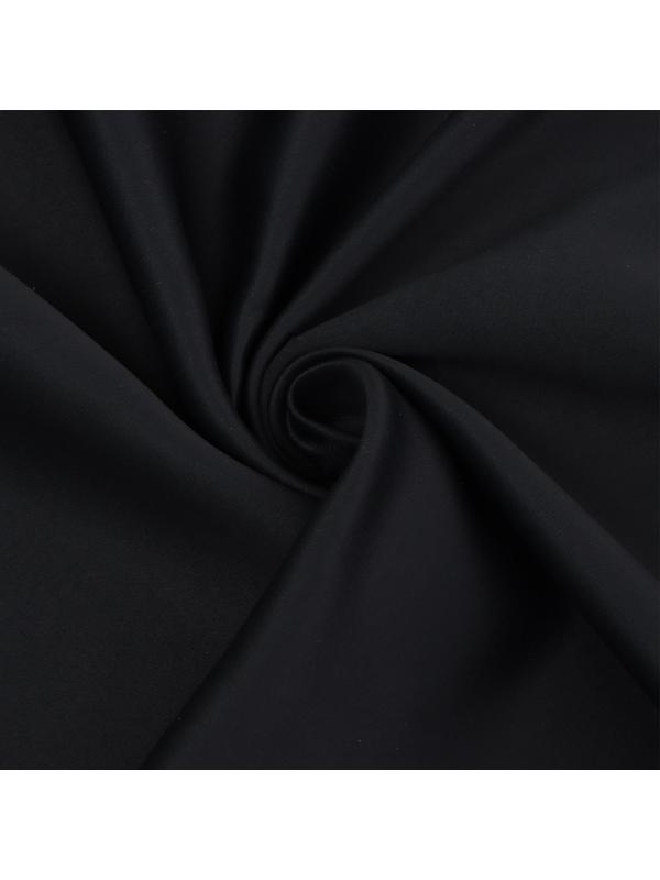 Штора портьерная Этель 270*300 см, цв.черный, блэкаут, пл. 240 г/м2