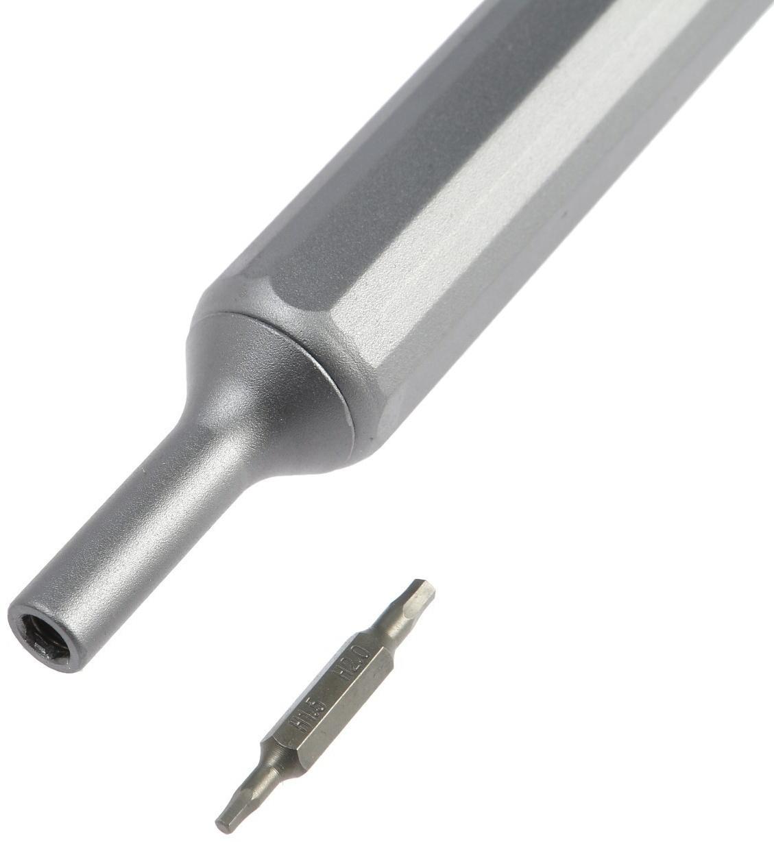 Отвертка с битами для точных работ ТУНДРА, двухсторонние биты 19 шт. 38 в 1