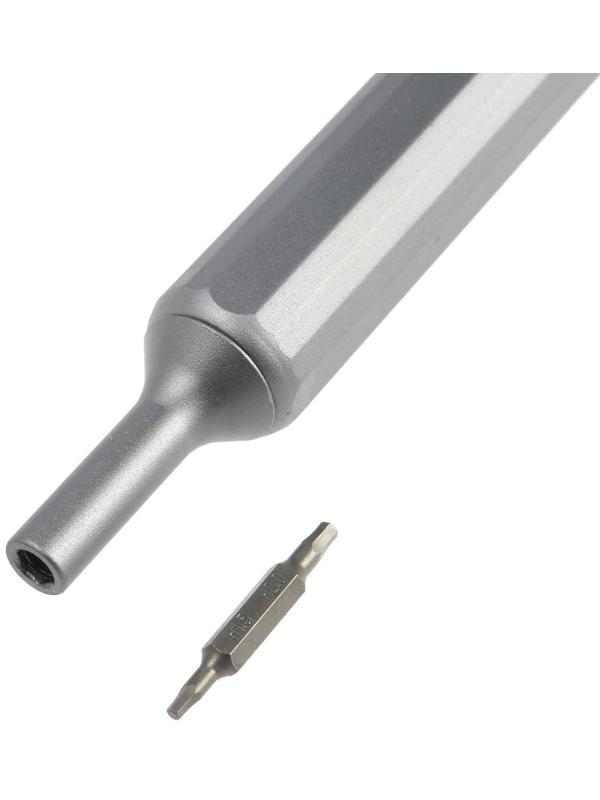 Отвертка с битами для точных работ ТУНДРА, двухсторонние биты 19 шт. 38 в 1