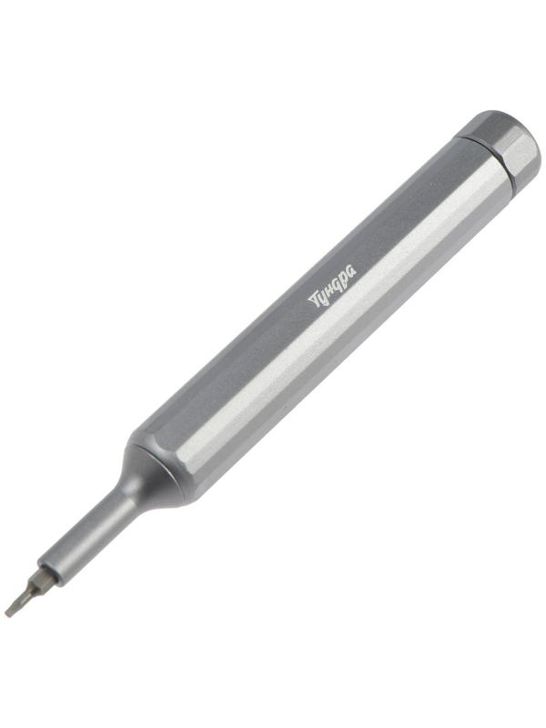 Отвертка с битами для точных работ ТУНДРА, двухсторонние биты 19 шт. 38 в 1