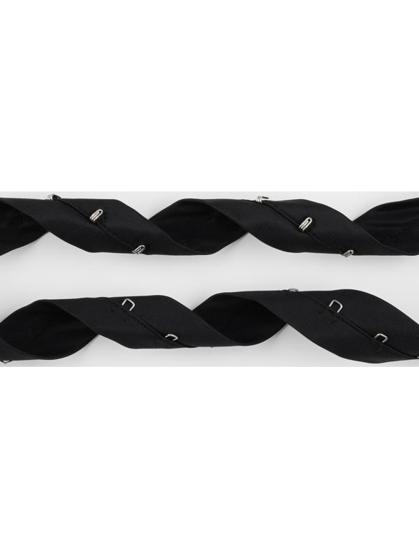 Тесьма с крючками, 27 мм × 45 ± 1 м, цвет чёрный