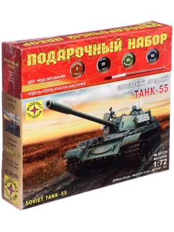 Сборная модель «Советский танк-55», 1:72