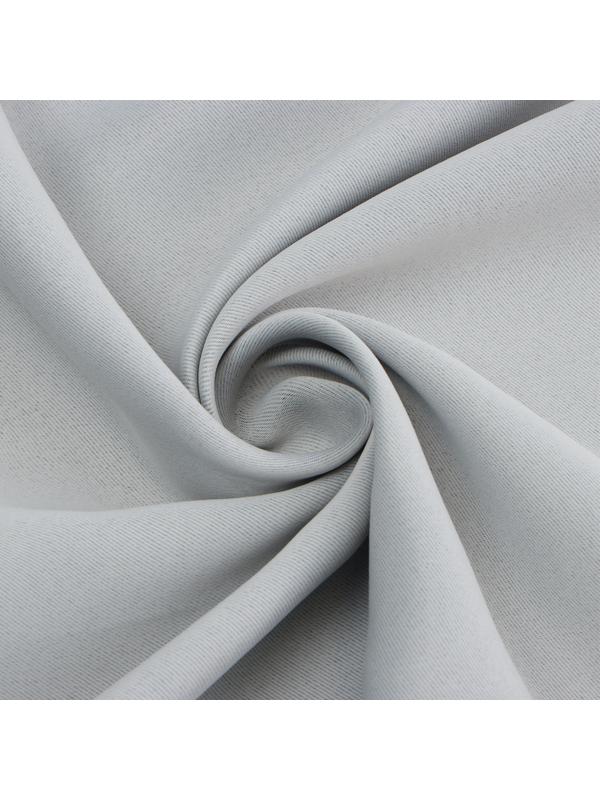 Штора портьерная Этель 130*300 см, цв.светло-серый, блэкаут, пл. 240 г/м2