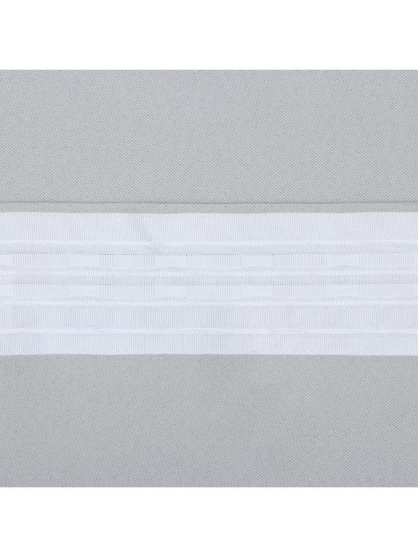 Штора портьерная Этель 145*265 см, цв.светло-серый, блэкаут, пл. 240 г/м2