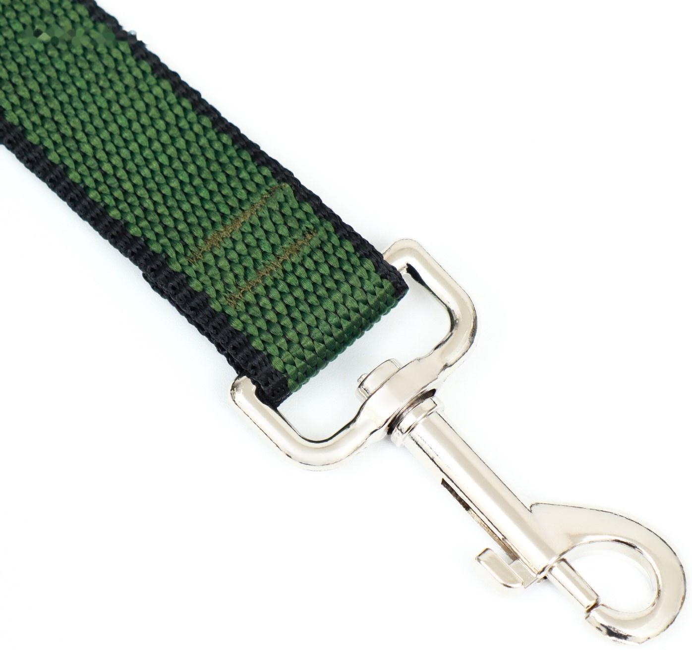 Поводок 3 м х 2,5 см, зелёно-черный
