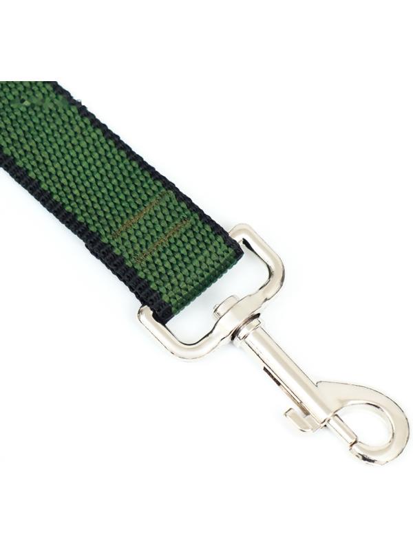 Поводок 3 м х 2,5 см, зелёно-черный
