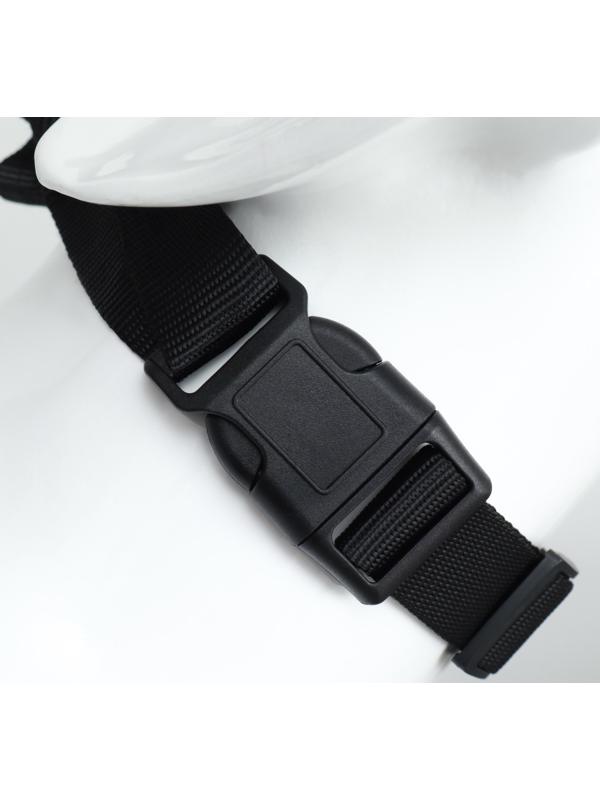 Недоуздок для собак с мягким подкладом, размер L, ОМ 18-30 см, ОШ 16-24 см, черный