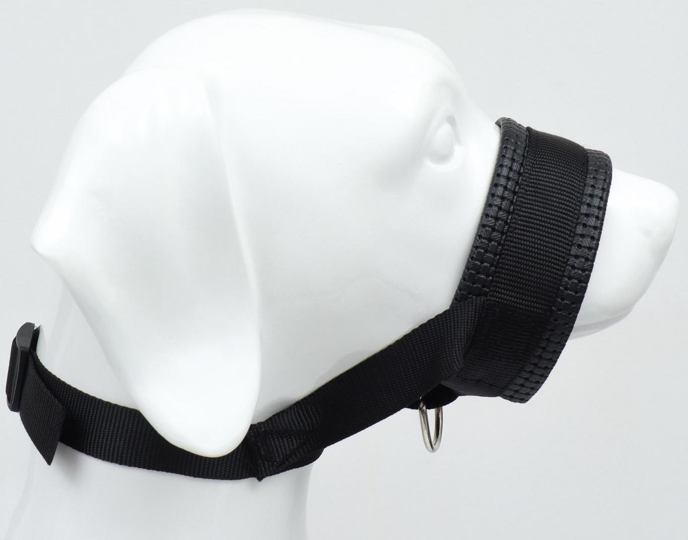 Недоуздок для собак с мягким подкладом, размер XL, ОM  23-34 см, ОШ 20-28 см, черный