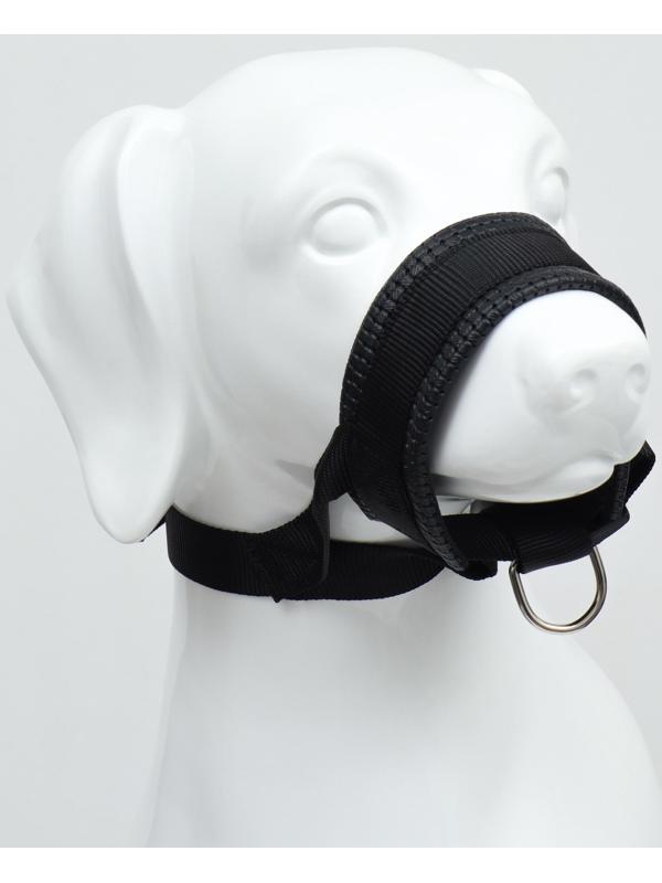 Недоуздок для собак с мягким подкладом, размер XL, ОM  23-34 см, ОШ 20-28 см, черный