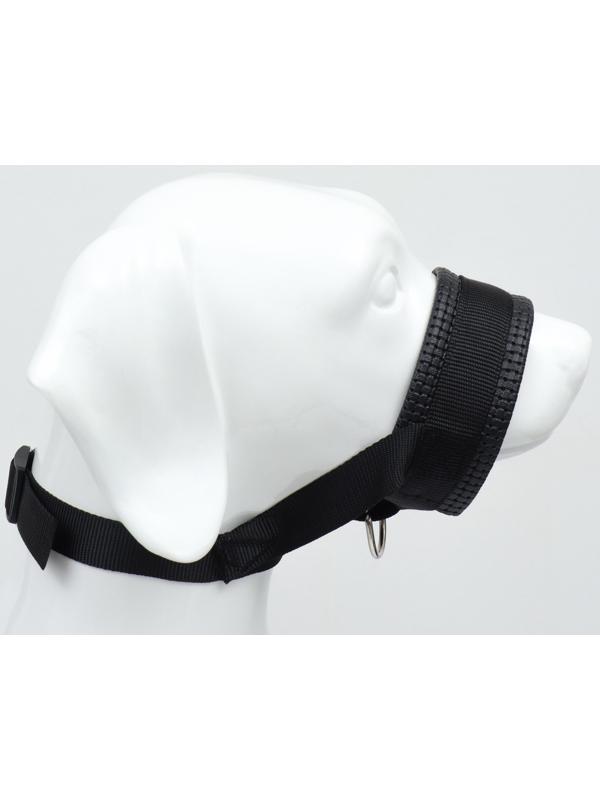 Недоуздок для собак с мягким подкладом, размер XL, ОM  23-34 см, ОШ 20-28 см, черный