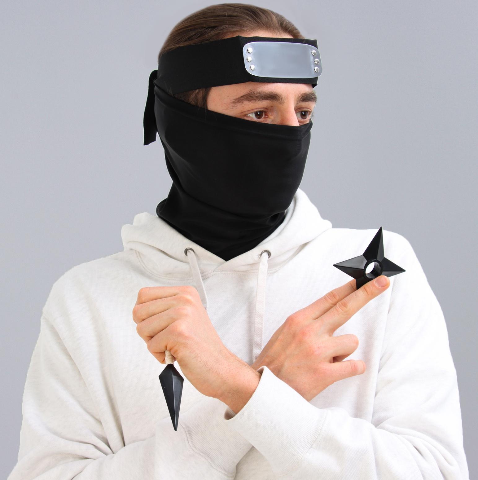 Карнавальный набор «Шиноби»: повязка, кунаи, сюрикен, снуд