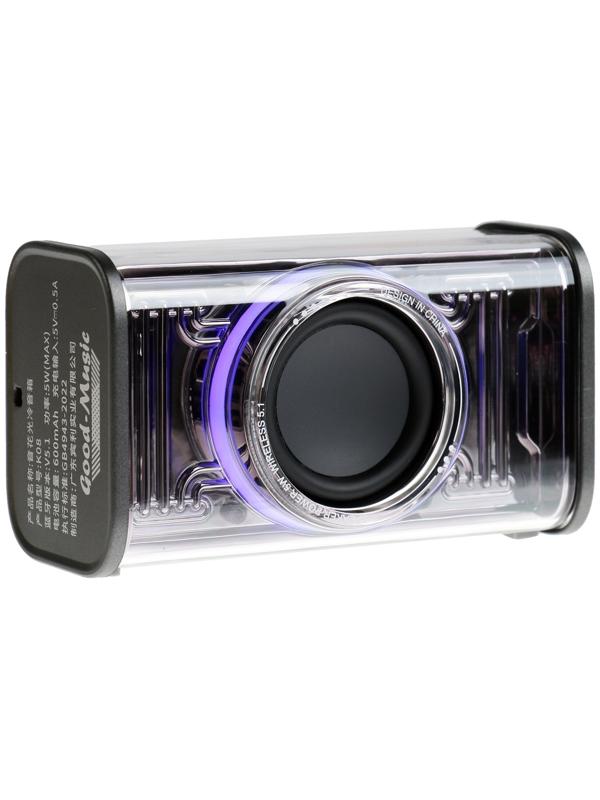 Портативная колонка BYZ К08, 5 Вт, 600 мАч, ВТ 5.1, функция TWS, серая