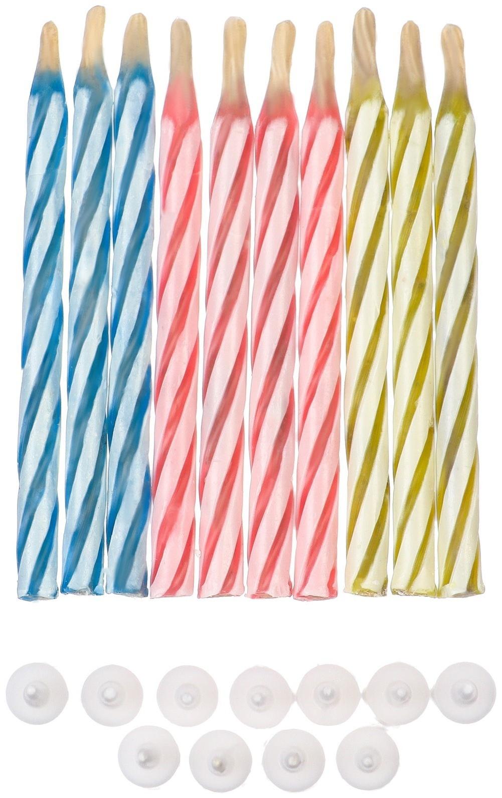 Свечи незадуваемые в торт, 10 штук, Холодное сердце
