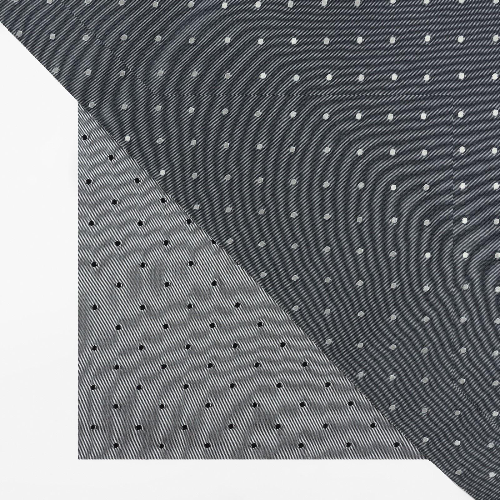Ткань подкладочная «Горох», двусторонняя, 100 % вискоза, 1 × 1,4 м, цвет серый