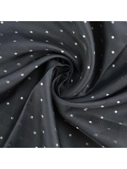 Ткань подкладочная «Горох», двусторонняя, 100 % вискоза, 1 × 1,4 м, цвет серый